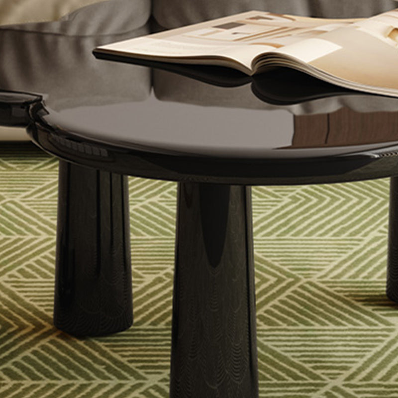Simple Black Coffee or End Table Contemporary Coffee Cocktail Table with 4 Legs
