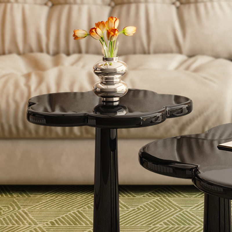 Simple Black Coffee or End Table Contemporary Coffee Cocktail Table with 4 Legs