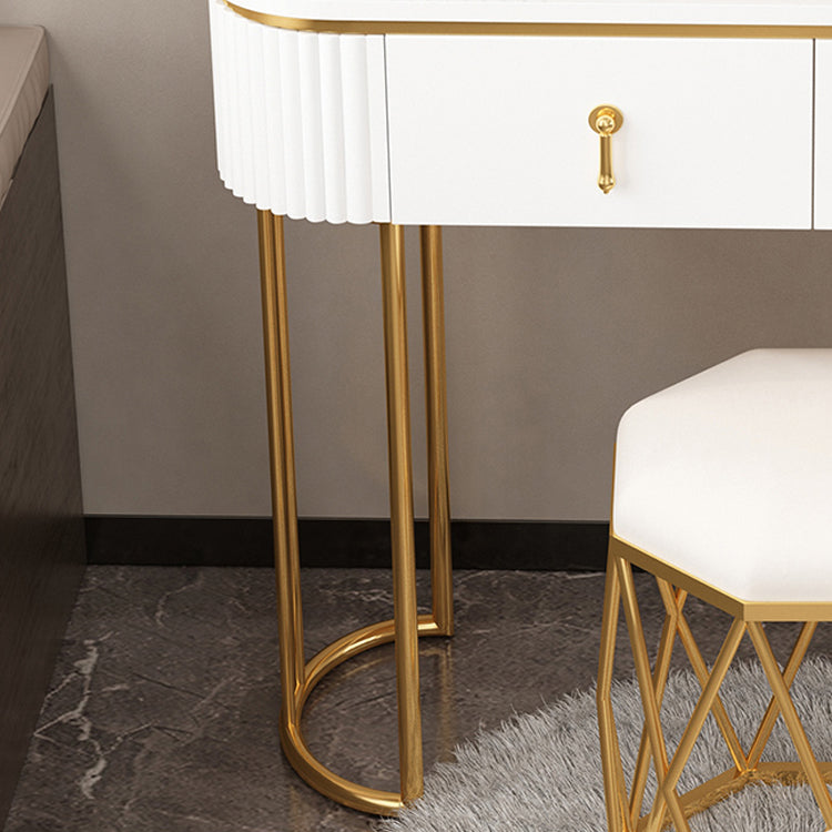 Lighted Mirror Makeup Vanity Storage Box Vanity Dressing Table for Bedroom