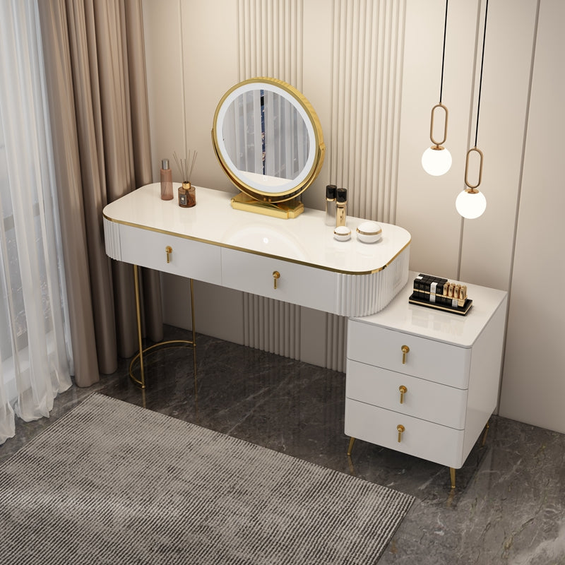 Lighted Mirror Makeup Vanity Storage Box Vanity Dressing Table