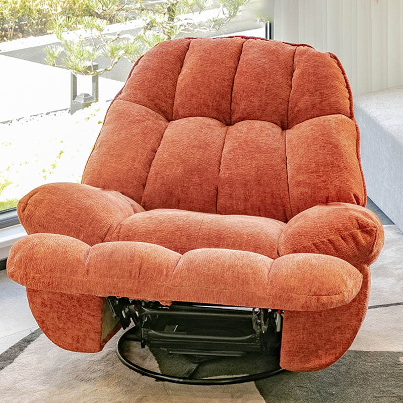 Modern Solid Color Standard Recliner Chenille Recliner Chair with Side Pocket