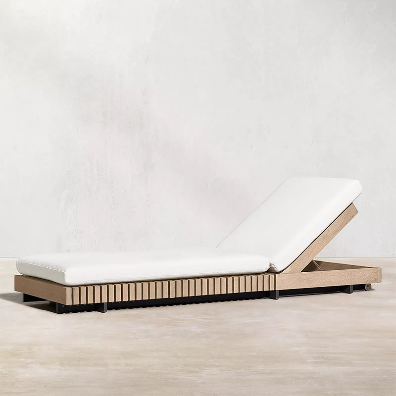 Minimalistic Solid Wood Outdoor Sectional Sofa Farmhouse Water Resistant Outdoor Sectional