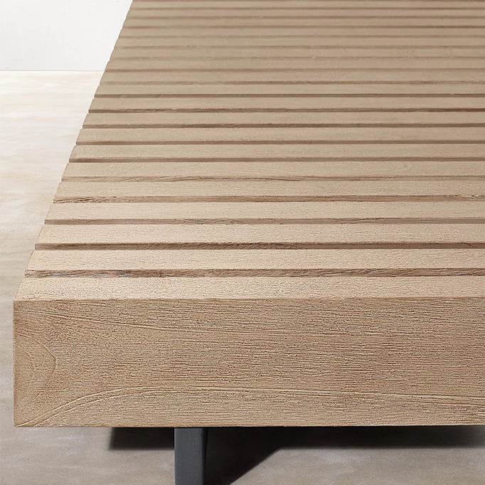 Minimalistic Solid Wood Outdoor Sectional Sofa Farmhouse Water Resistant Outdoor Sectional