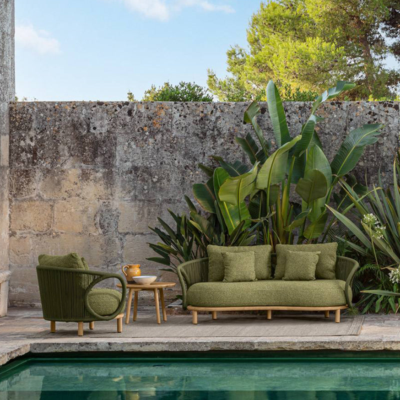 Minimalistic Patio Sofa Farmhouse Style Villa Outdoor Patio Sofa