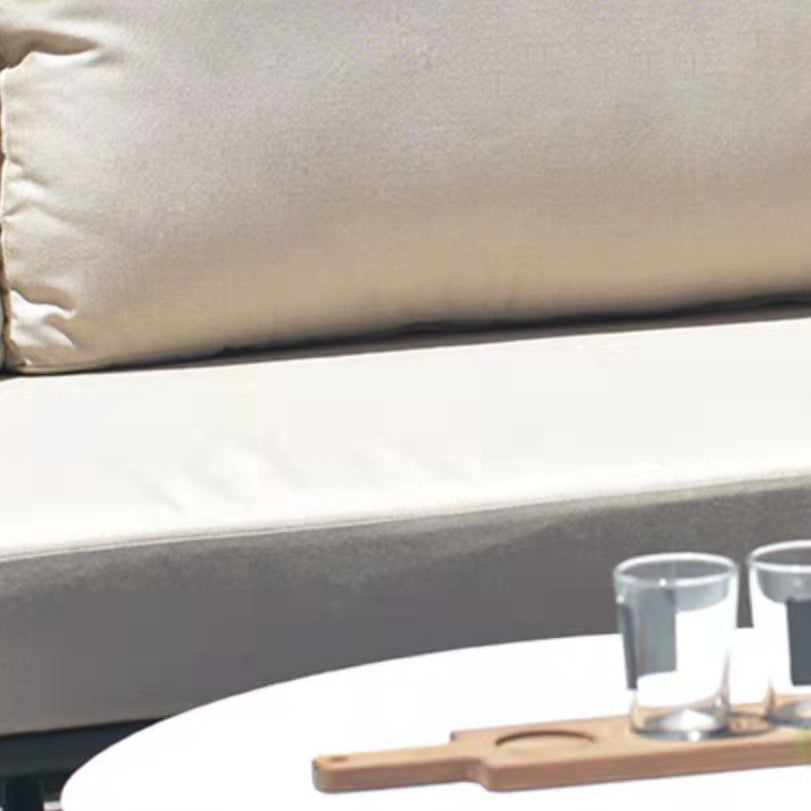 Rust and Water Resistant Patio Sofa Contemporary Outdoor Sofa with Cushion