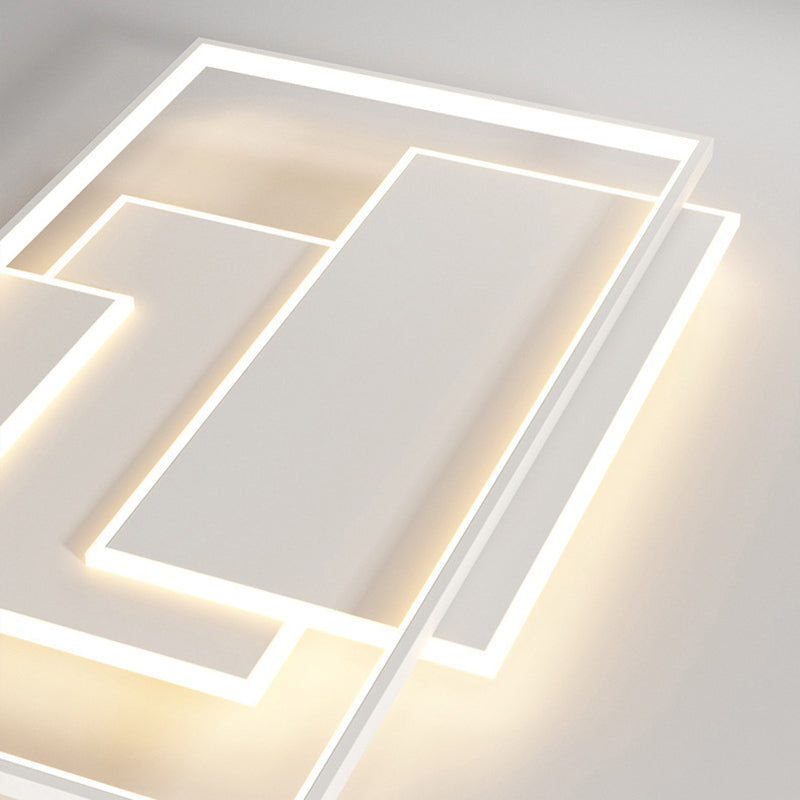 Unique Shape Flush Lighting Modern Metal Flush Mount Lighting