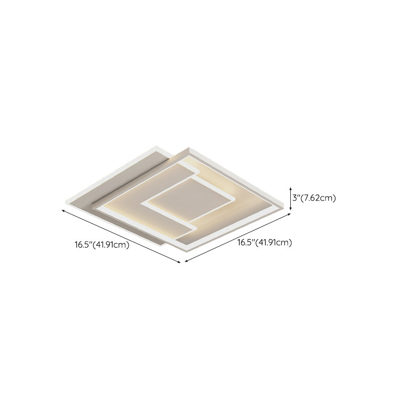 Unique Shape Flush Lighting Modern Metal Flush Mount Lighting