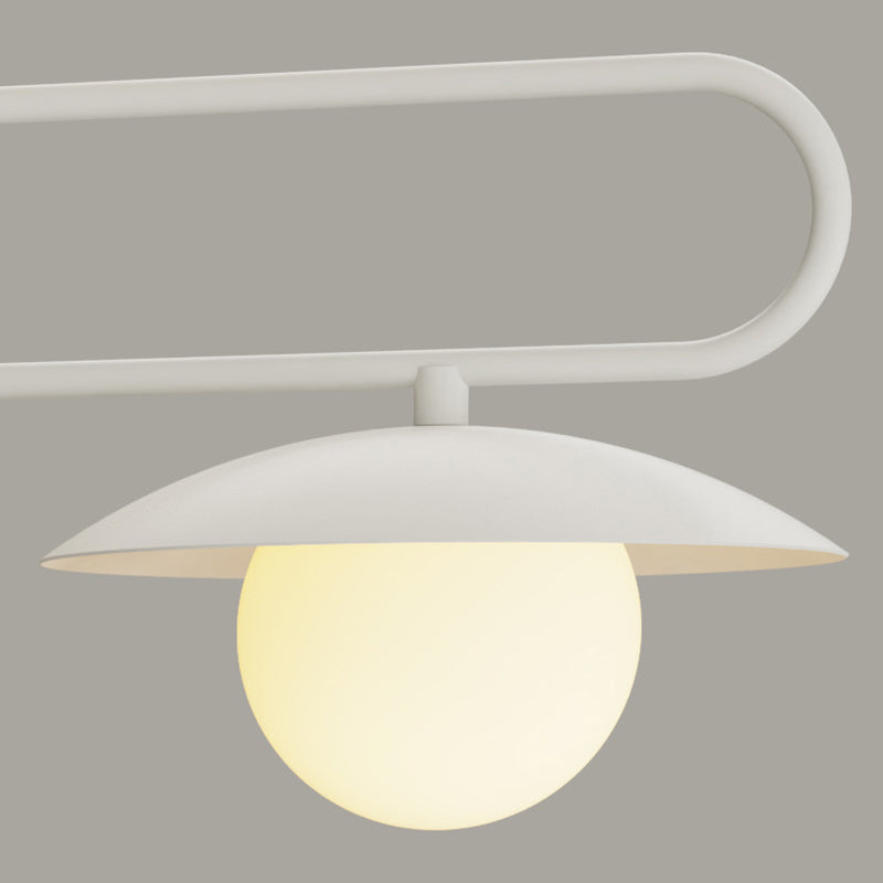 3/4-Light Contemporary Kitchen Island Lighting White Island Pendant Lighting