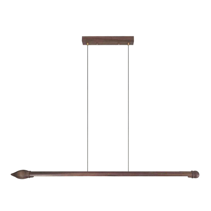 LED Bar 1 - Light Kitchen Island Lighting Black Walnut Contemporary Pendant Ceiling