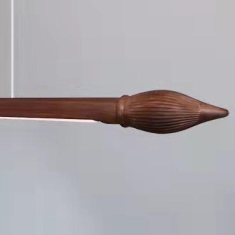 LED Bar 1 - Light Kitchen Island Lighting Black Walnut Contemporary Pendant Ceiling