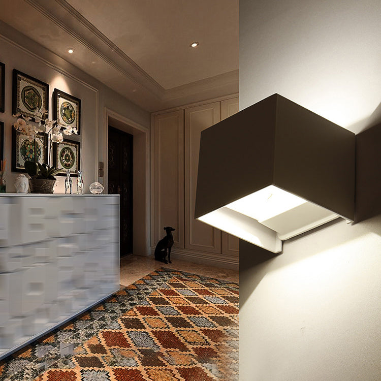 Square Wall Lighting Contemporary Metal 1 Light Wall Sconces