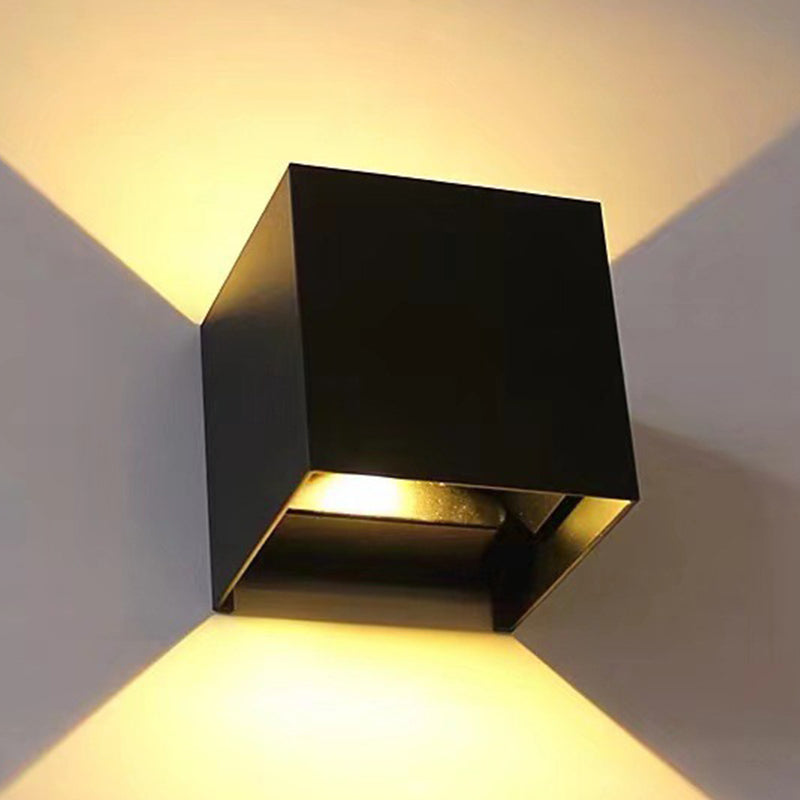 Square Wall Lighting Contemporary Metal 1 Light Wall Sconces