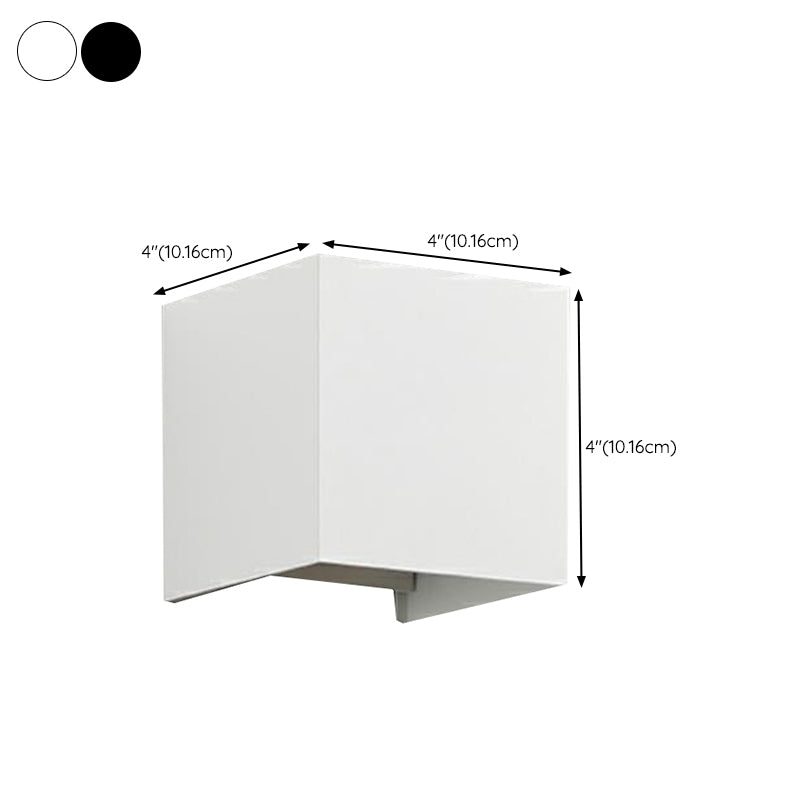 Square Wall Lighting Contemporary Metal 1 Light Wall Sconces
