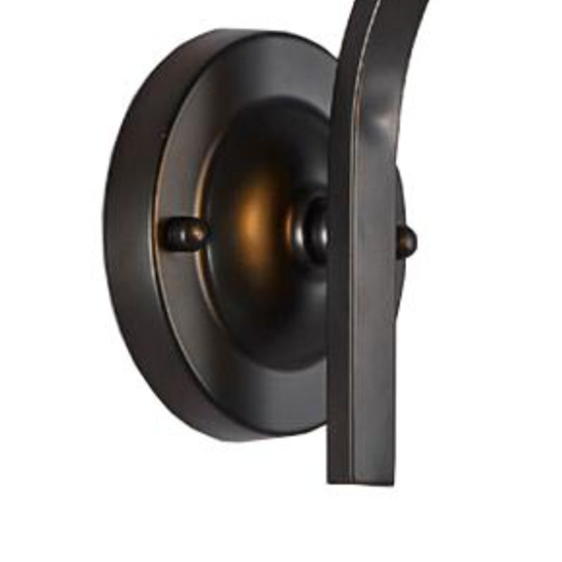 Black/Golden Lighting Contemporary Glass Shaded Wall Light for Room