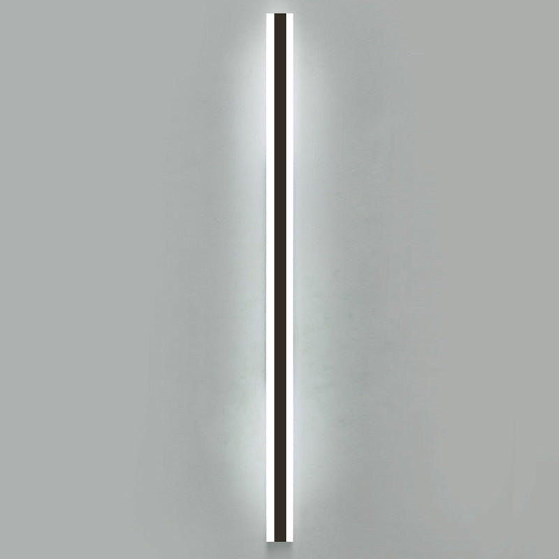 Linear Wall Lighting Simplicity Metal 1 Light Wall Sconces in Black