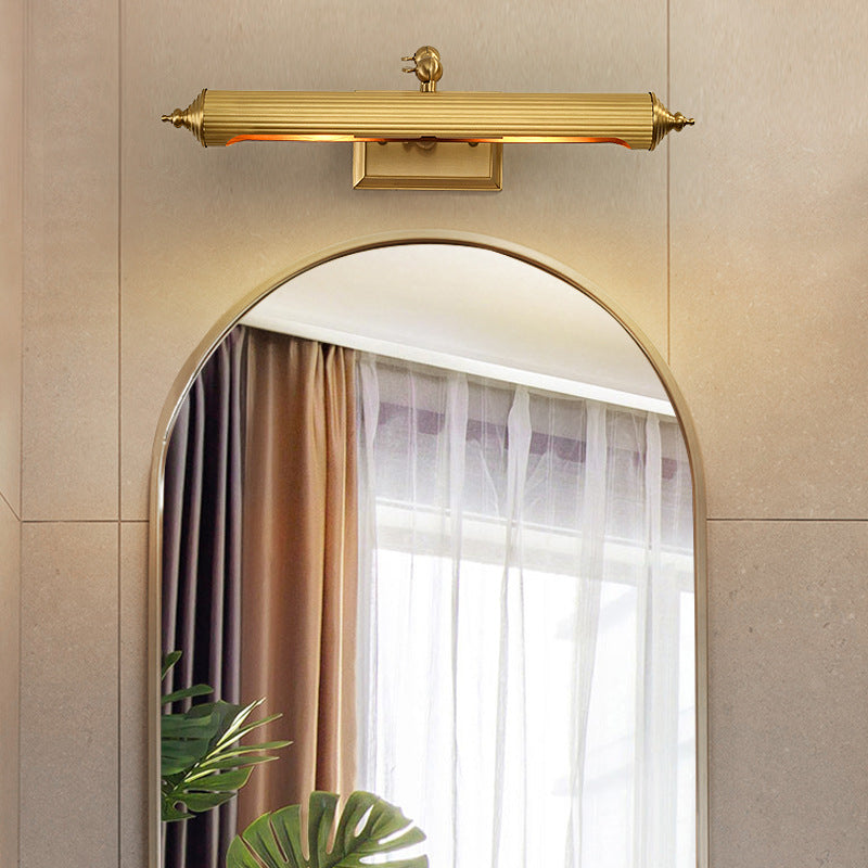 Solid Brass Bath Bar Post Modern 2 - Light Bathroom Vanity Lighting in Black / Gold