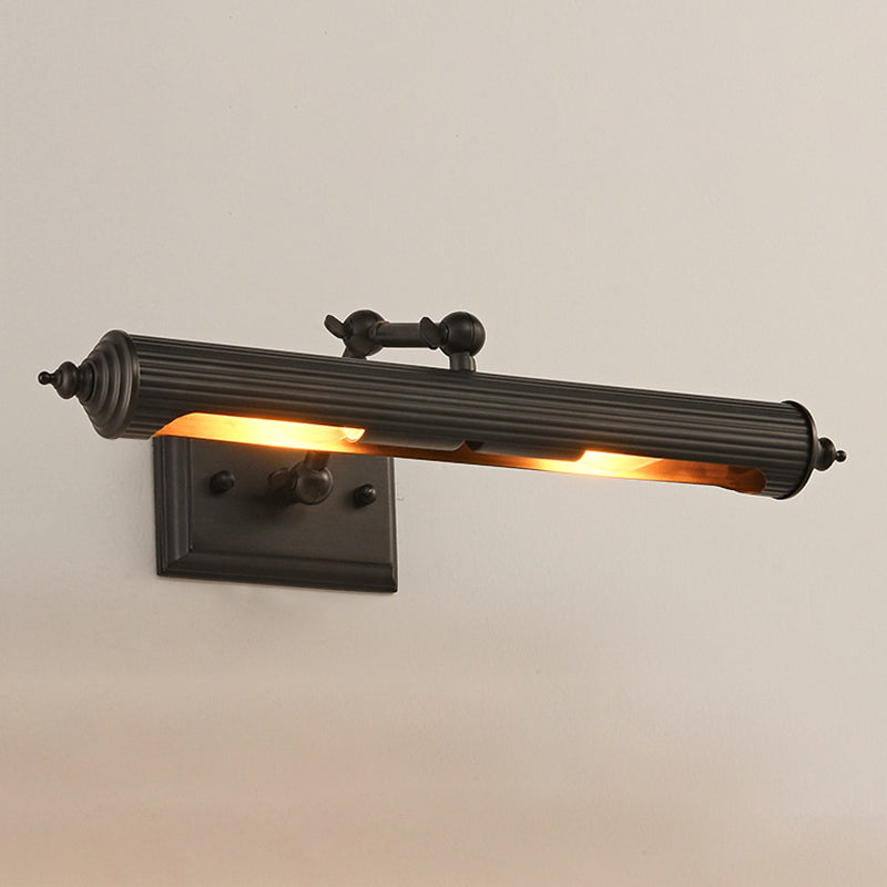 Solid Brass Bath Bar Post Modern 2 - Light Bathroom Vanity Lighting in Black / Gold