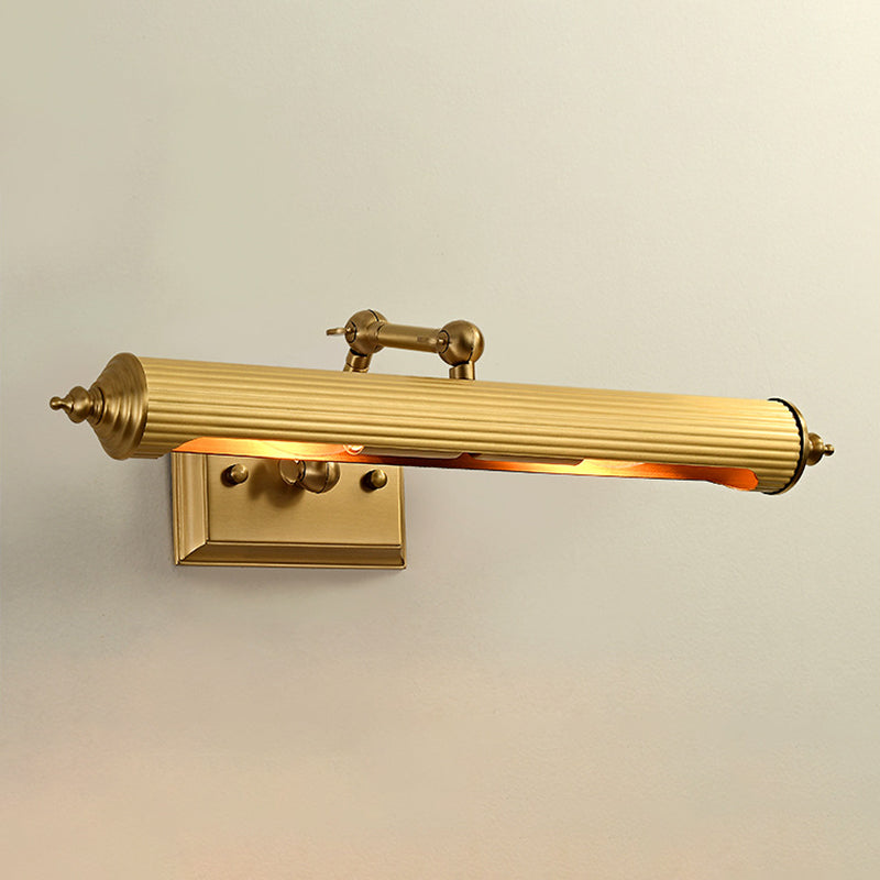 Solid Brass Bath Bar Post Modern 2 - Light Bathroom Vanity Lighting in Black / Gold