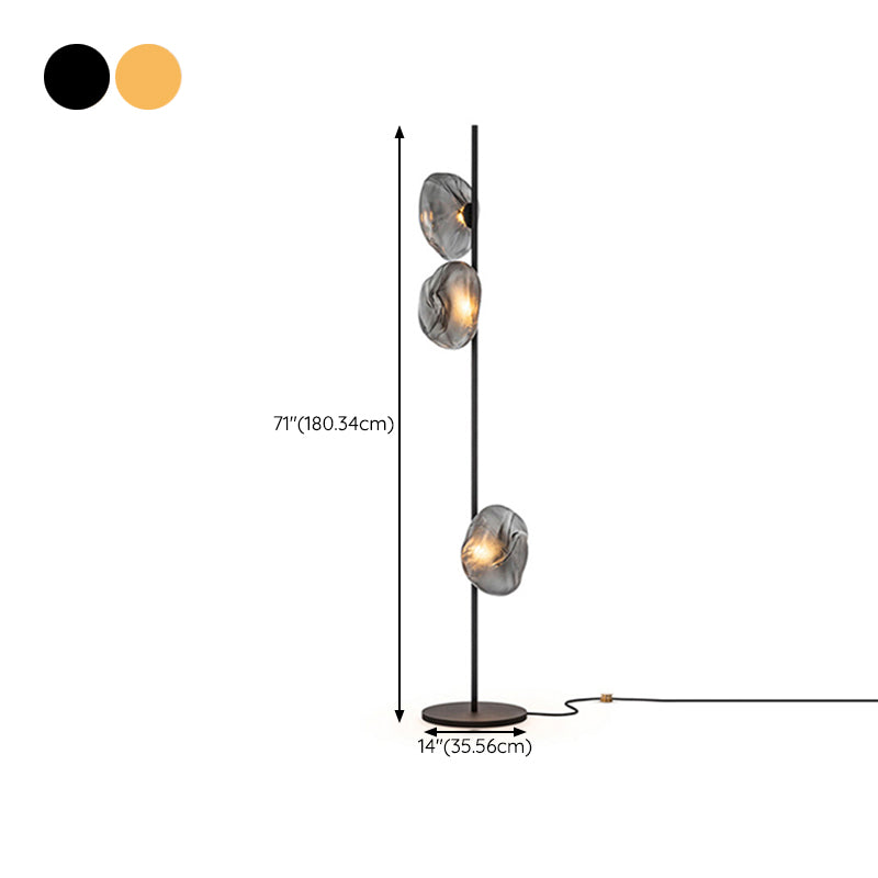 Modern Floor Lamp Creative Glass LED Floor Standing Light for Living Room