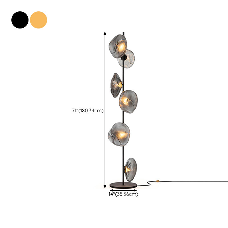 Modern Floor Lamp Creative Glass LED Floor Standing Light for Living Room