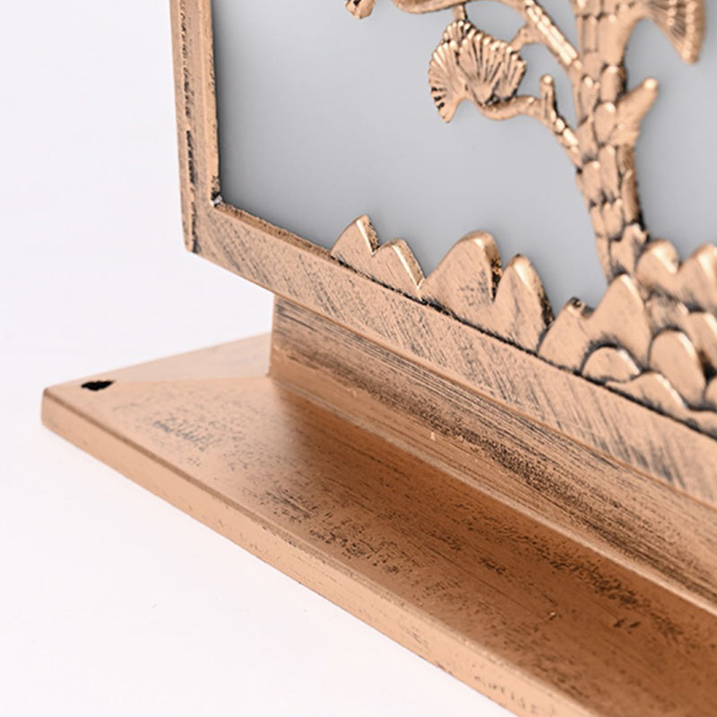 Modern Metallic Pillar Lamp Creative LED Solar Lighting Fixture for Garden