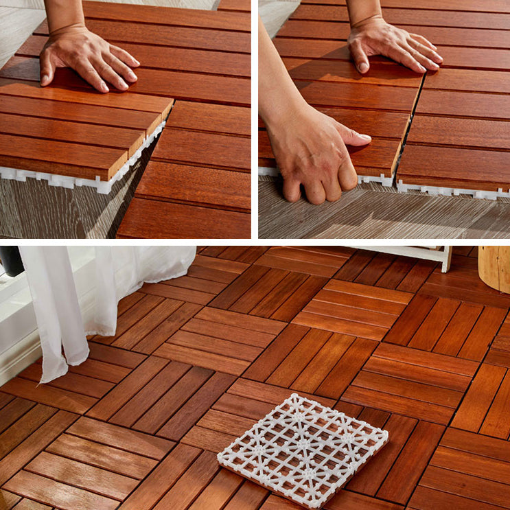 Snapping Patio Flooring Tiles Wood Patio Flooring Tiles with Waterproof
