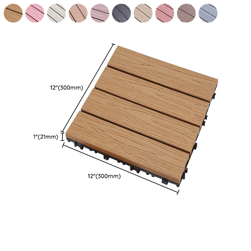 Interlocking Decking Tiles Waterproof Decking Tiles for Indoor and Outdoor