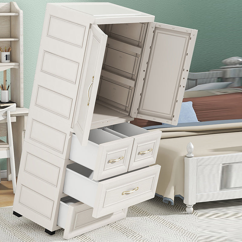 Modern Chest Scandinavian Nursery Dresser Plastic Kids Nightstand , 14.04 Inch Width