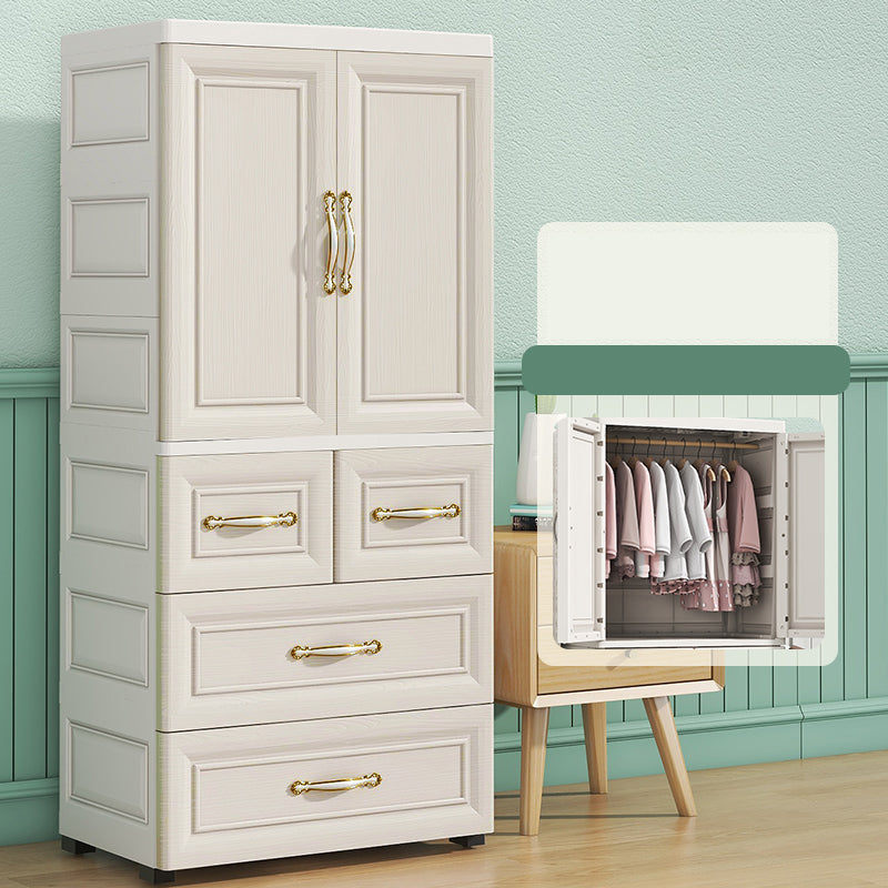 Modern Chest Scandinavian Nursery Dresser Plastic Kids Nightstand , 14.04 Inch Width