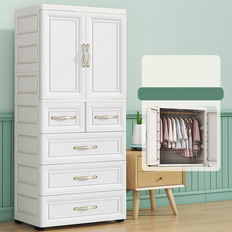 Modern Chest Scandinavian Nursery Dresser Plastic Kids Nightstand , 14.04 Inch Width