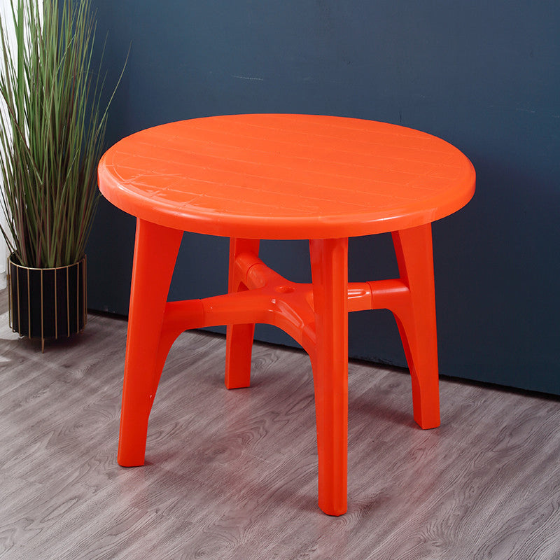 Modern Style Geometric Courtyard Table Plastic Waterproof Outdoor Table