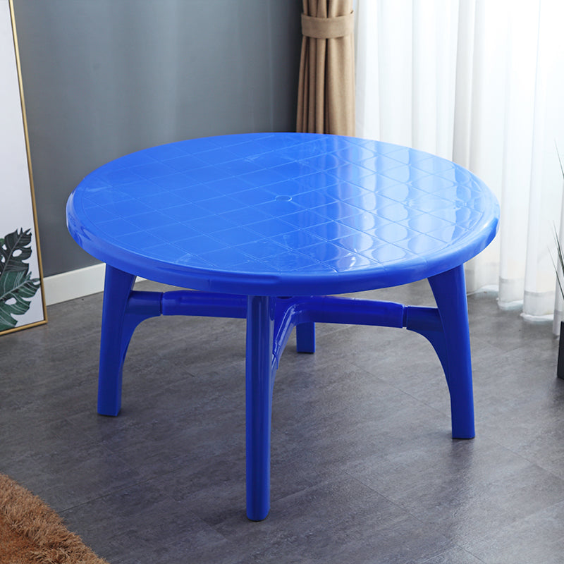 Modern Style Geometric Courtyard Table Plastic Waterproof Outdoor Table