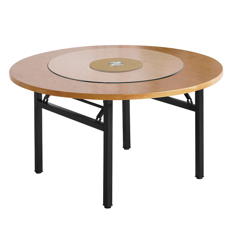 Round Folding Table Tripod Base Dining Table for Kitchen Dining Room