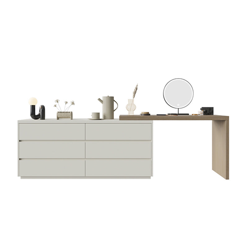 Modern With Drawer Solid Wood Lighted Mirror Bedroom Make-up Vanity