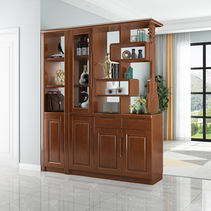 Solid Wood Cabinet 14.96" Wide Accent Cabinet with Drawers and Shelves