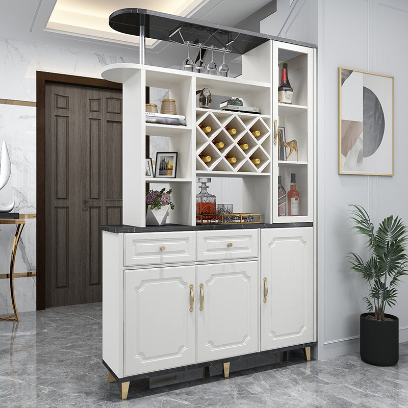 Modern 78.74" H Cabinet with Door Wooden Accent Cabinet with Drawer