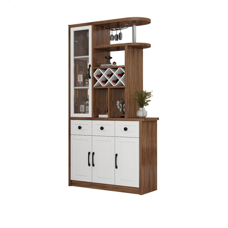 Modern 78.74" H Cabinet with Door Wooden Accent Cabinet with Drawer