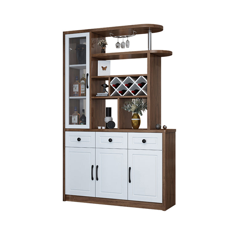 Modern 78.74" H Cabinet with Door Wooden Accent Cabinet with Drawer