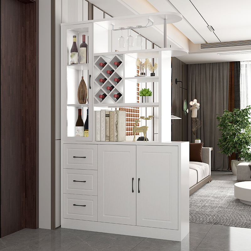 Modern 78.74" H Cabinet with Door Wooden Accent Cabinet with Drawer