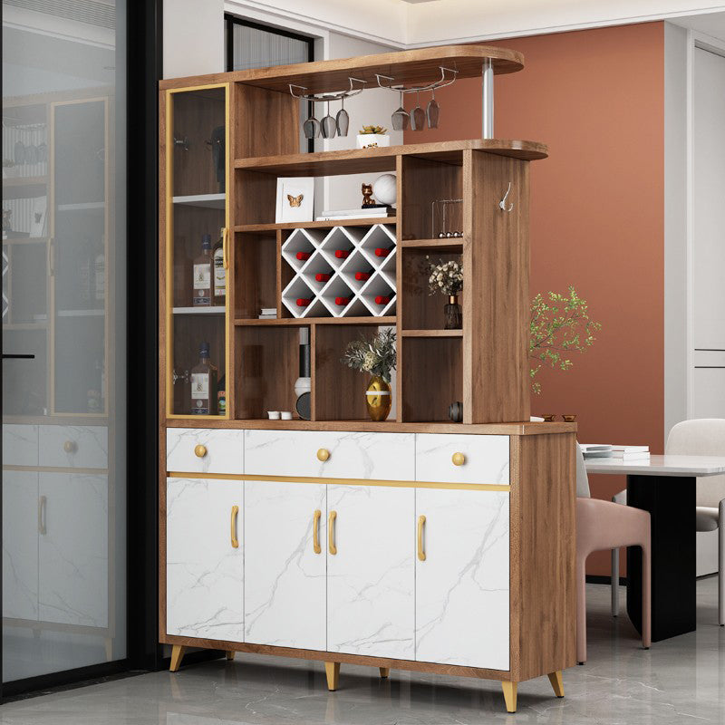 Modern 78.74" H Cabinet with Door Wooden Accent Cabinet with Drawer