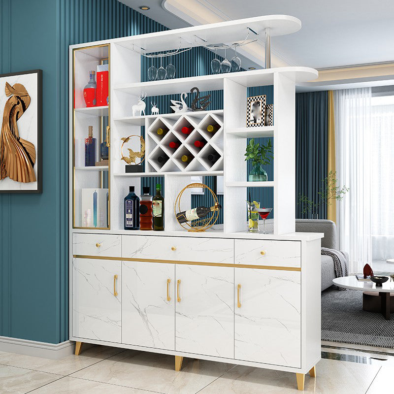 Modern 78.74" H Cabinet with Door Wooden Accent Cabinet with Drawer