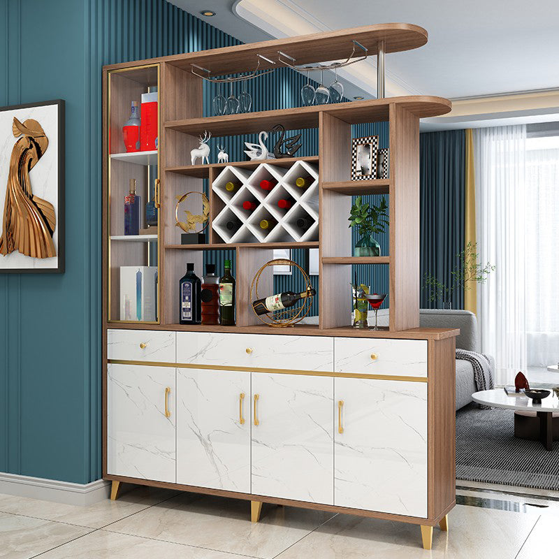 Modern 78.74" H Cabinet with Door Wooden Accent Cabinet with Drawer