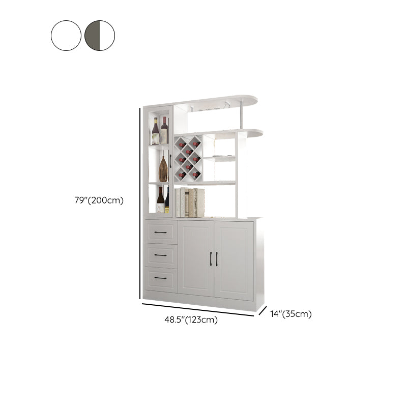 Modern 78.74" H Cabinet with Door Wooden Accent Cabinet with Drawer