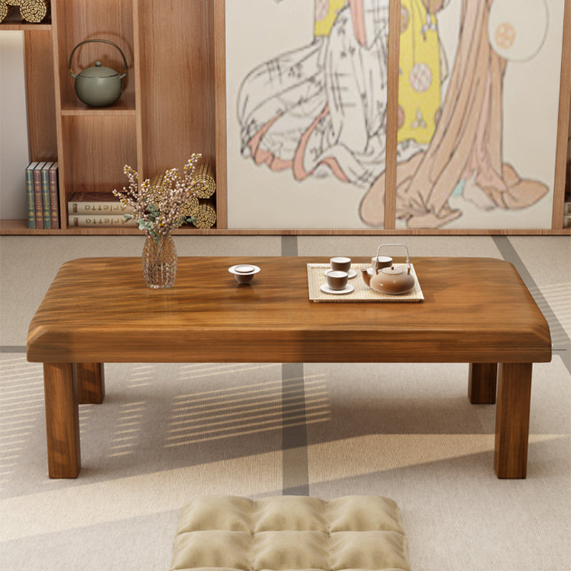 Simplicity Rectangle Wood Coffee Table Contemporary Single Coffee Table
