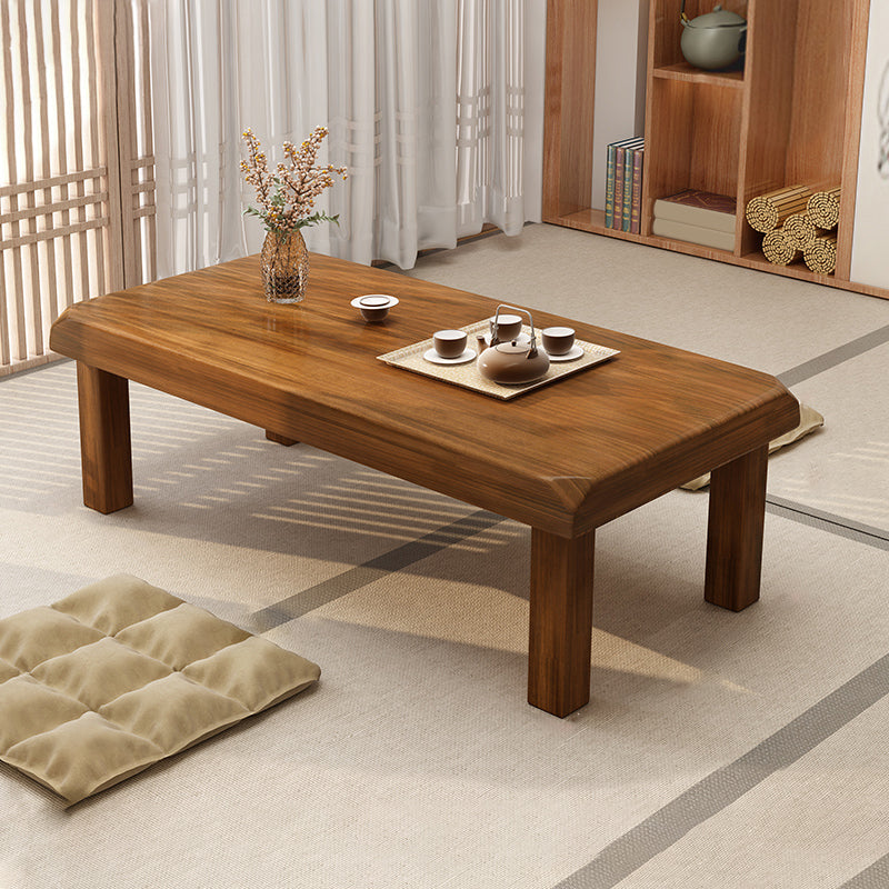 Simplicity Rectangle Wood Coffee Table Contemporary Single Coffee Table