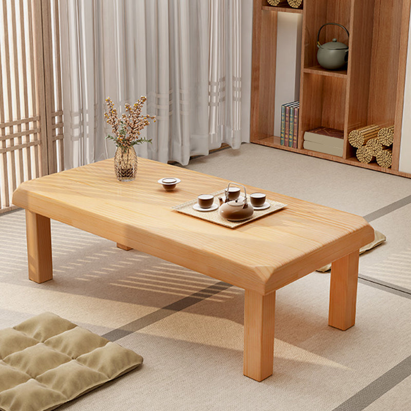 Simplicity Rectangle Wood Coffee Table Contemporary Single Coffee Table