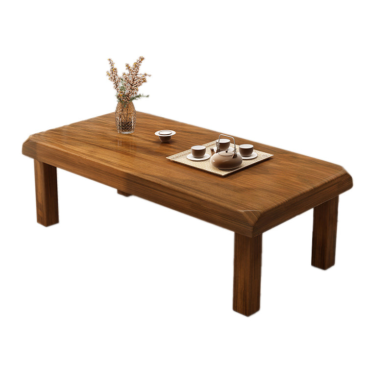 Simplicity Rectangle Wood Coffee Table Contemporary Single Coffee Table