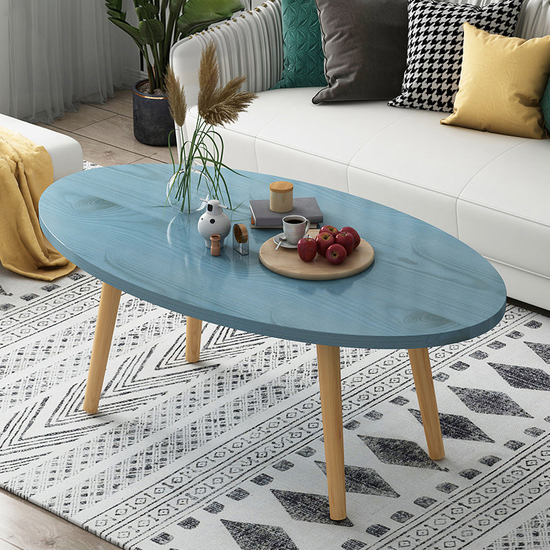 Country Farmhouse Coffee Table Folding Wooden Coffee Cocktail Table