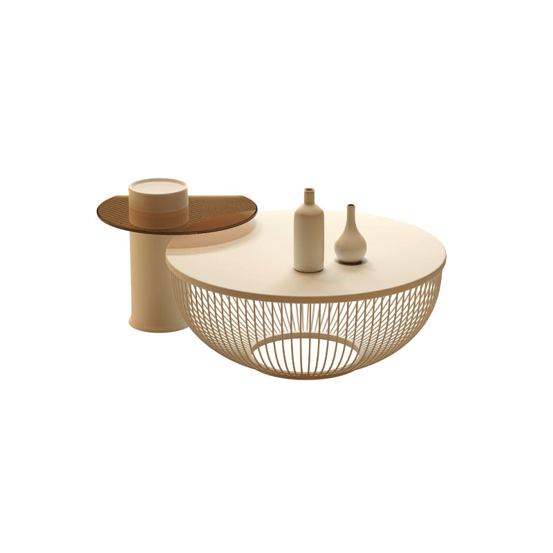 Simplicity Coffee Table White Coffee Cocktail Table with Storage