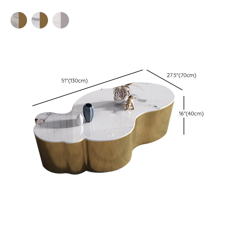 Slate Geometric Coffee Table Modern Abstract Coffee Cocktail Table